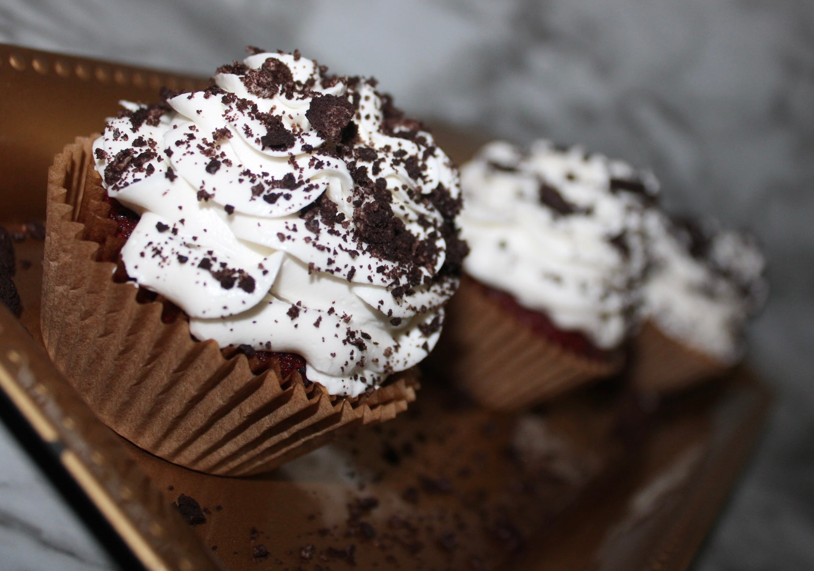 Red Velvet Oreo Cupcakes