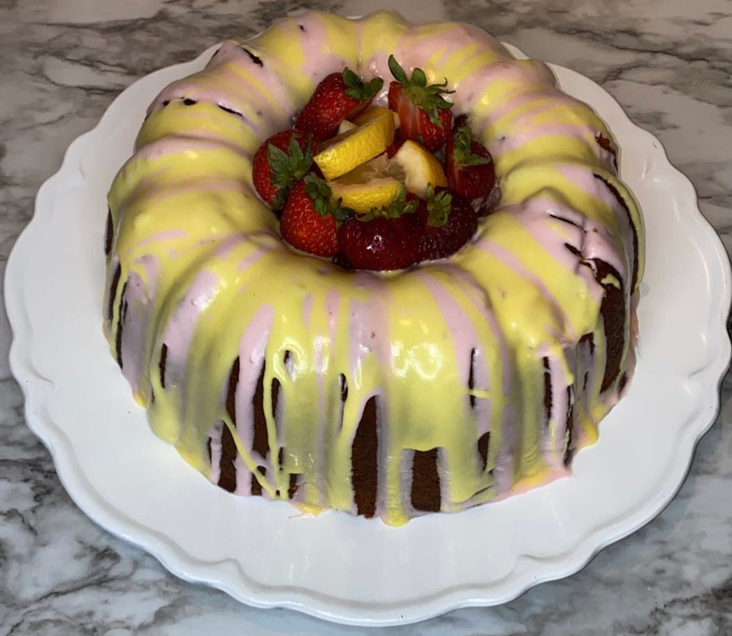 Strawberry-Lemon Pound Cake